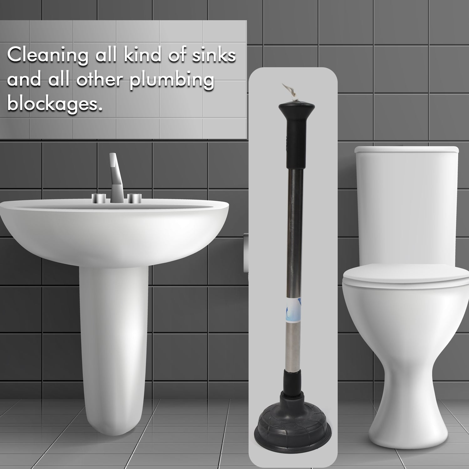 4032 Drain Unblocker Cleaner Sink Plunger Cleaning Pump For Kitchen Sink, Toilet, Bathroomoilet_plunger_pump DeoDap 4032 Drain Unblocker Cleaner Sink Plunger Cleaning Pump For Kitchen Sink, Toilet, Bathroomoilet_plunger_pump DeoDap